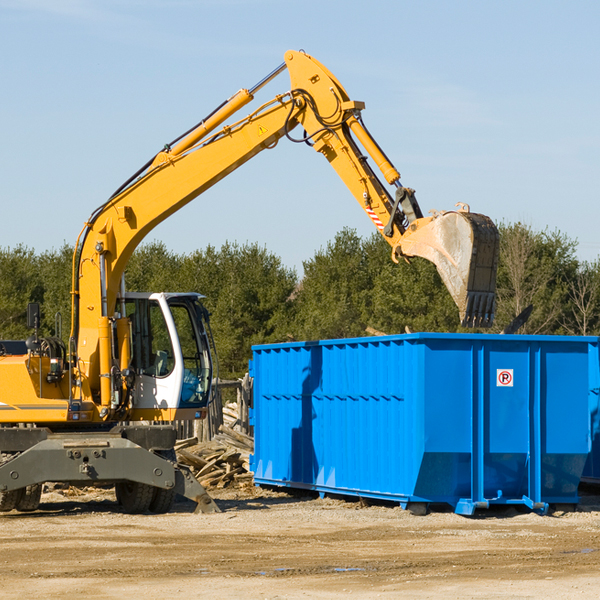 what happens if the residential dumpster is damaged or stolen during rental in Clay County